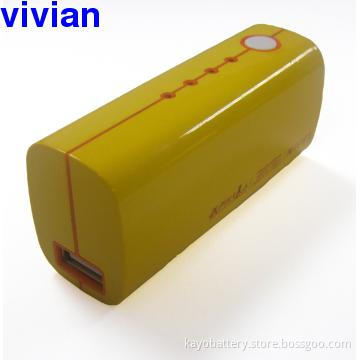 Mobile power 2600mAh 1A with LED indicator, 5pcs connectors
